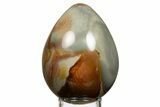 Polished Polychrome Jasper Egg - Madagascar #322513-1